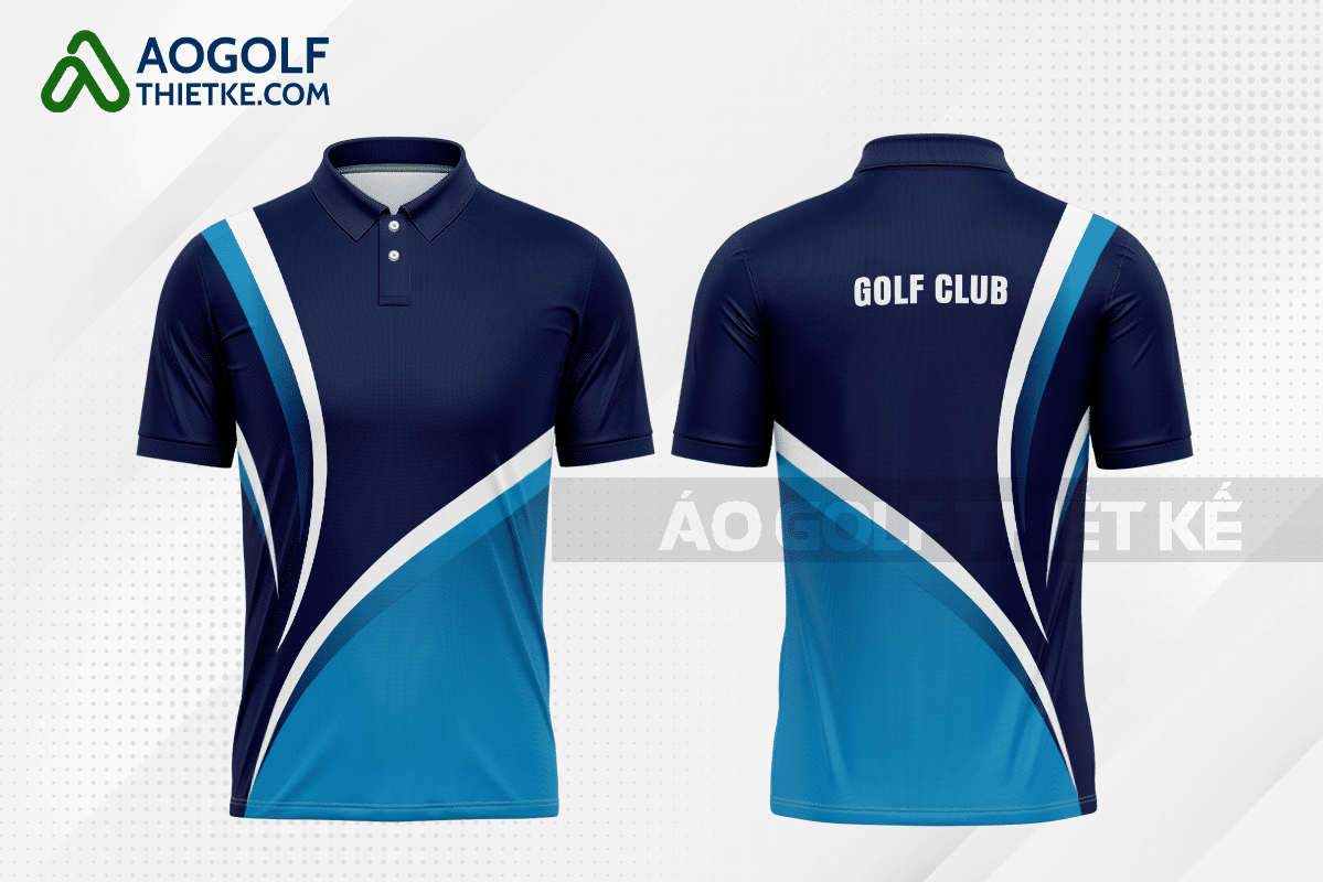 Mẫu đồng phục golf CLB bảo tàng học màu xanh tím than thiết kế GF153
