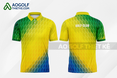 Mẫu đồng phục golf CLB sư phạm tiếng Anh màu vàng thiết kế GF198