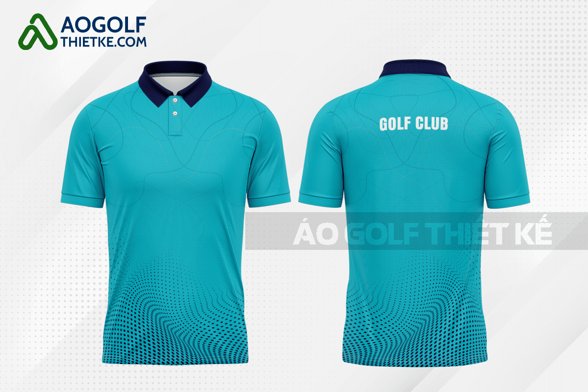 Mẫu quần áo đánh golf CLB An Lão màu xanh ngọc 2023 thiết kế GF267
