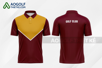 Mẫu quần áo đánh golf CLB Ba Vì màu nâu thiết kế GF282