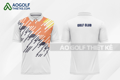 Mẫu quần áo golf CLB Quận Bình Tân màu cam thiết kế GF251