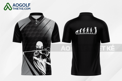 Mẫu quần áo golf CLB báo chí màu đen thiết kế GF146