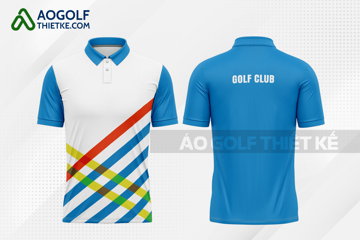 Mẫu quần áo golf CLB giáo dục học màu xanh da trời thiết kế GF176