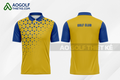 Mẫu trang phục thi đấu golf CLB Ba Chẽ màu vàng thiết kế GF275