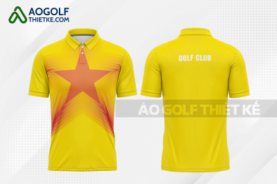 Mẫu trang phục thi đấu golf CLB Bắc Ninh màu vàng thiết kế GF290