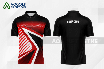 Mẫu trang phục thi đấu golf CLB Quận Đống Đa màu đỏ thiết kế GF215