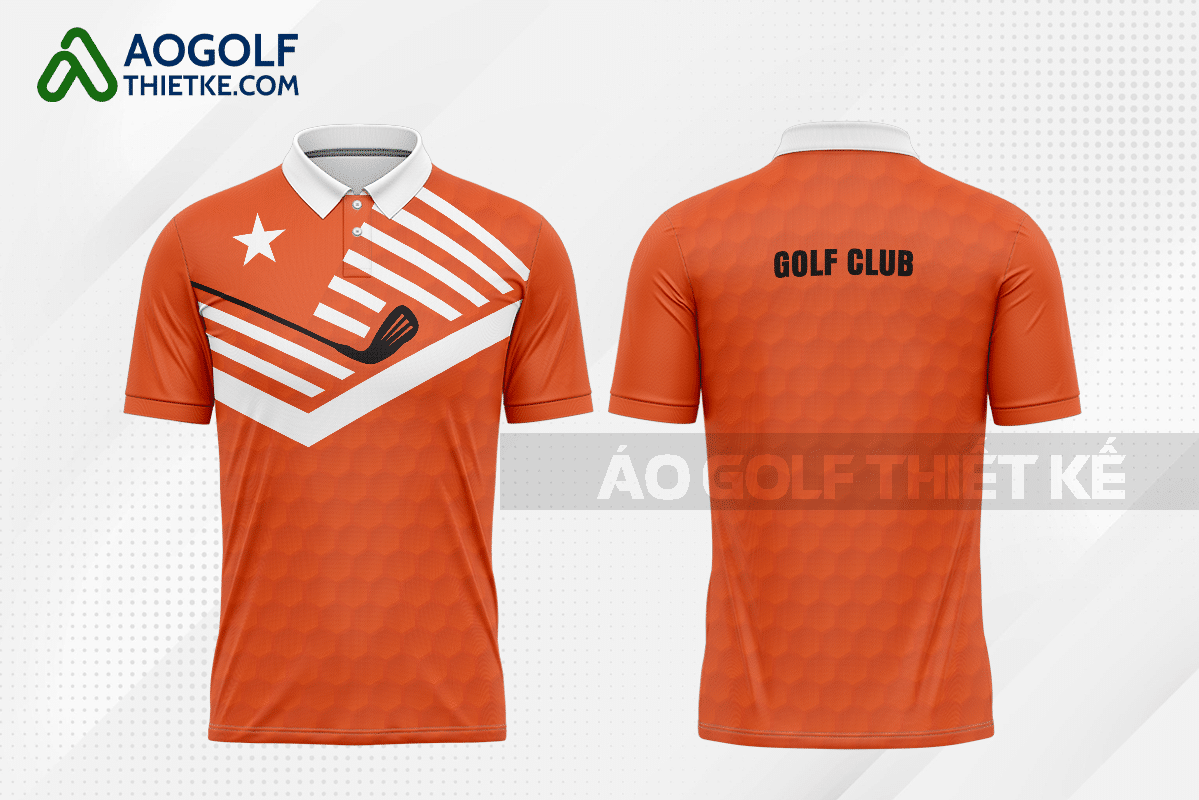 Mẫu trang phục thi đấu golf CLB khoa học đất màu cam thiết kế GF170