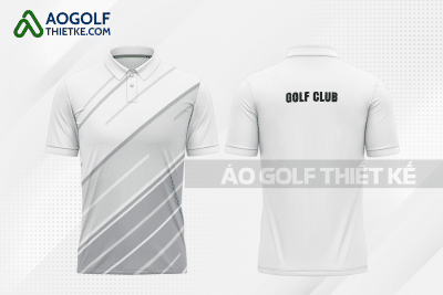 Mẫu trang phục thi đấu golf CLB nông nghiệp màu trắng thiết kế GF200