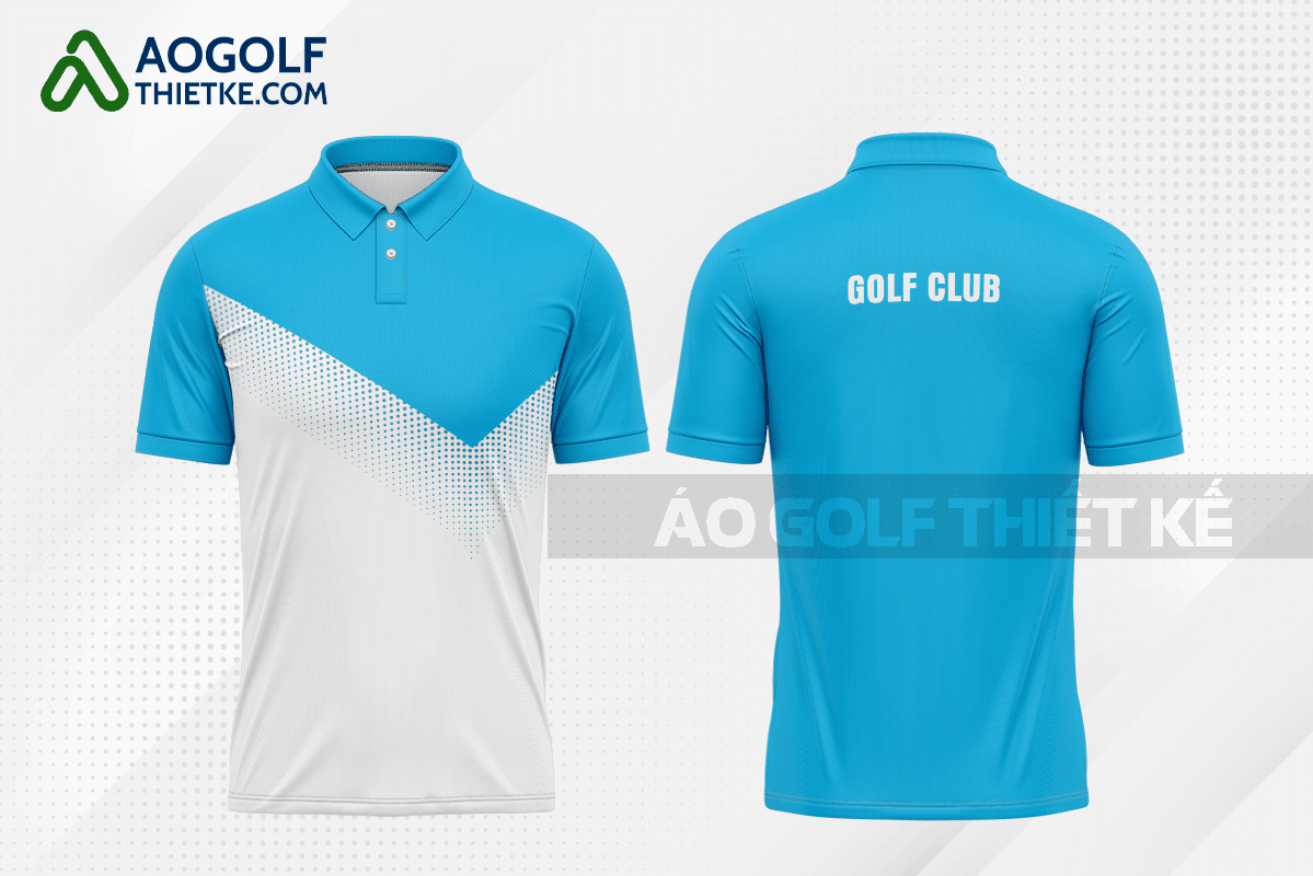 Mẫu trang phục thi đấu golf CLB sư phạm toán học màu xanh da trời thiết kế GF185