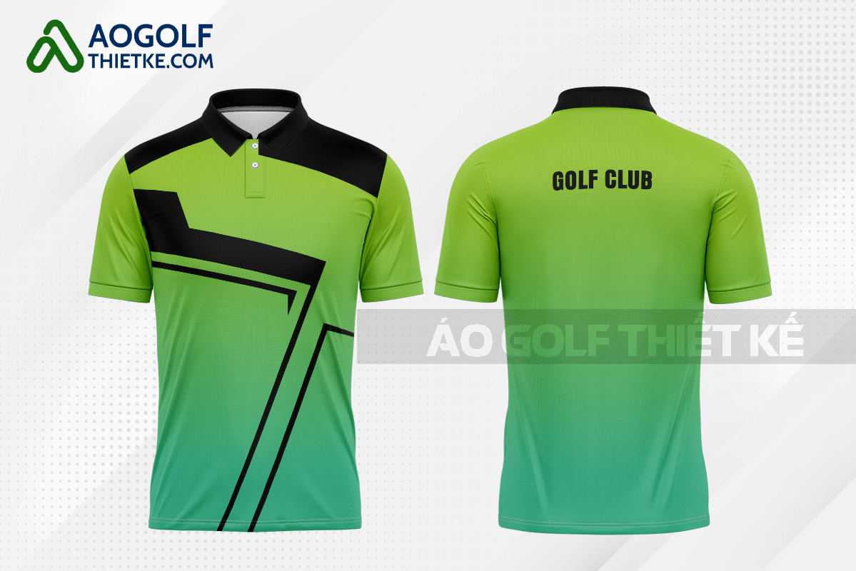 Mẫu áo golf CLB Bảo Lộc màu xanh ngọc thiết kế GF302