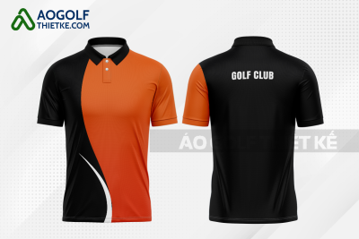 Mẫu áo chơi golf CLB Bình Tân màu cam thiết kế GF323