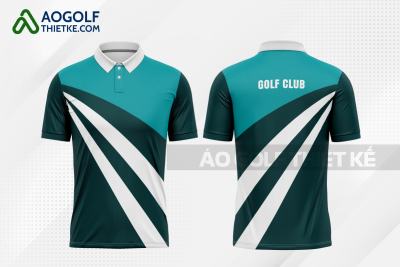 Mẫu áo đấu golf CLB Bình Lục màu xanh ngọc thiết kế GF319