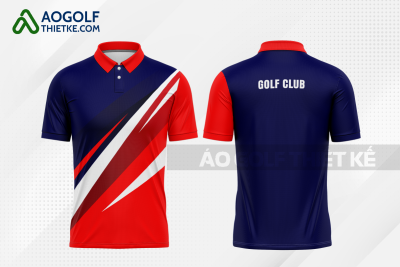 Mẫu áo đấu golf CLB Cẩm Xuyên màu đỏ thiết kế độc GF349