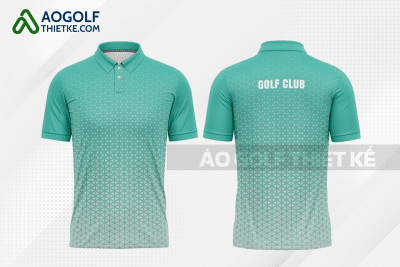 Mẫu áo đấu golf CLB Cầu Ngang màu xanh ngọc thiết kế cao cấp GF364