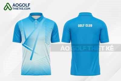 Mẫu áo đấu golf CLB Chi Lăng màu xanh da trời thiết kế giá rẻ GF379