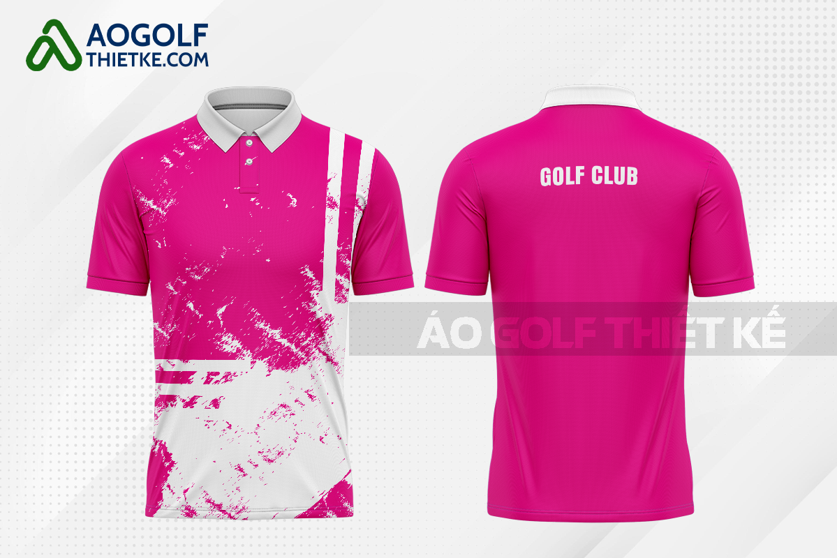 Mẫu áo đấu golf CLB Đại Lộc màu hồng thiết kế giá rẻ GF409