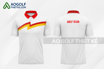 Mẫu áo đấu golf CLB Đồ Sơn màu trắng thiết kế đẹp GF438