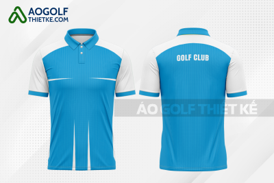 Mẫu áo đấu golf CLB Đồng Văn màu xanh da trời thiết kế giá rẻ GF453