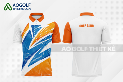 Mẫu áo giải golf CLB Cẩm Phả màu cam thiết kế nữ GF346