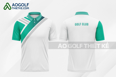 Mẫu áo giải golf CLB Cát Tiên màu xanh ngọc thiết kế độc GF361