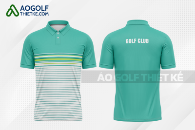 Mẫu áo giải golf CLB Chư Sê màu xạnh ngọc thiết kế giá rẻ GF391