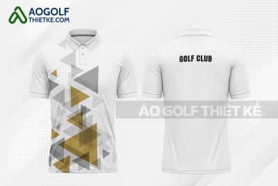 Mẫu áo giải golf CLB Đakrông màu trắng thiết kế nữ GF406