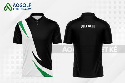 Mẫu áo golf CLB Bình Liêu màu đen thiết kế GF317