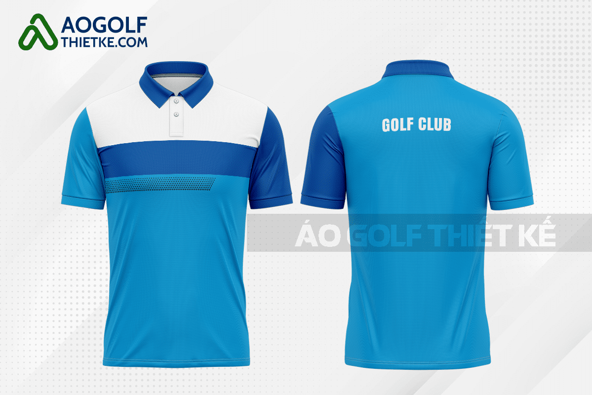 Mẫu áo golf CLB Buôn Hồ màu xanh da trời thiết kế tốt nhất GF332