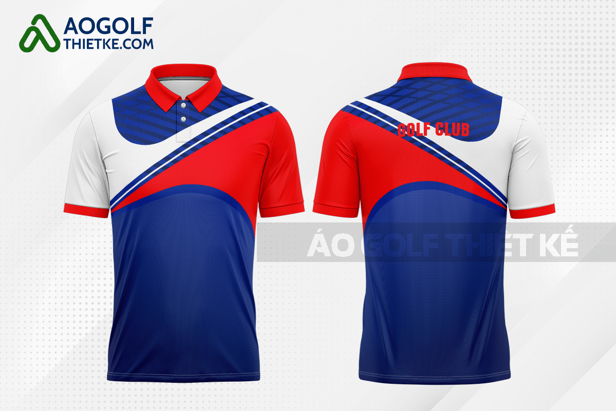 Mẫu áo golf CLB Cầu Giấy màu đỏ thiết kế lạ GF362
