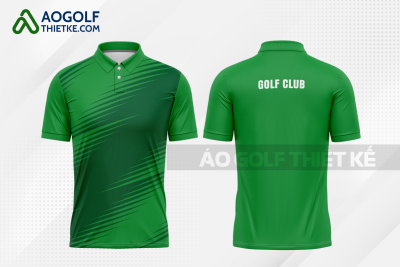 Mẫu áo golf CLB Châu Âu màu xanh lá thiết kế chất lượng GF377