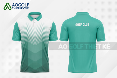 Mẫu áo golf CLB Định Quán màu xanh ngọc thiết kế nữ GF436
