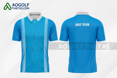 Mẫu áo golf CLB Giồng Riềng màu xanh da trời thiết kế chính hãng GF481