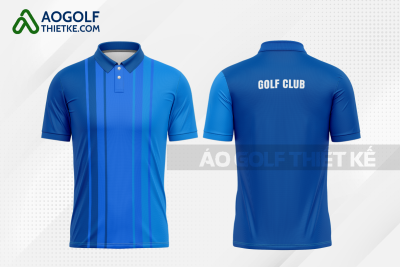 Mẫu áo golf CLB Hà Tĩnh màu xanh dương thiết kế uy tín GF496