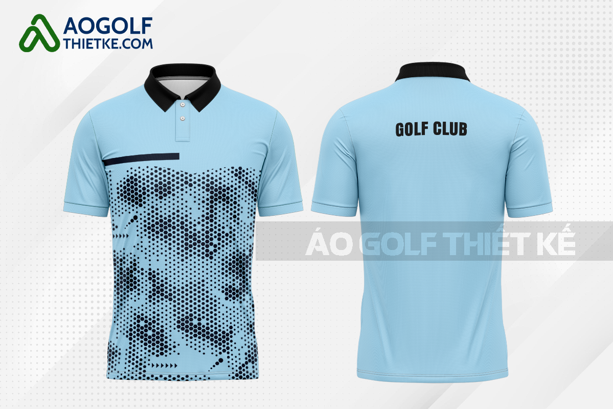 Mẫu áo golf có cổ CLB Cai Lậy màu xanh da trời thiết kế độc GF337