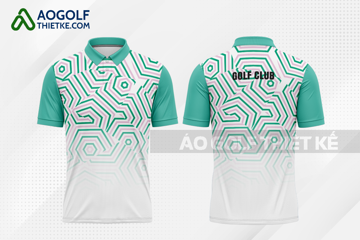 Mẫu áo golf có cổ CLB Chợ Đồn màu xanh ngọc thiết kế nữ GF382