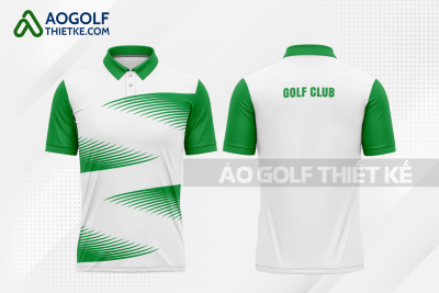 Mẫu áo golf có cổ CLB Côn Đảo màu xanh lá thiết kế độc GF397