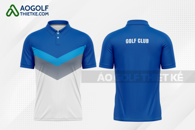 Mẫu áo golf có cổ CLB Đức Cơ màu xanh dương thiết kế nữ GF456