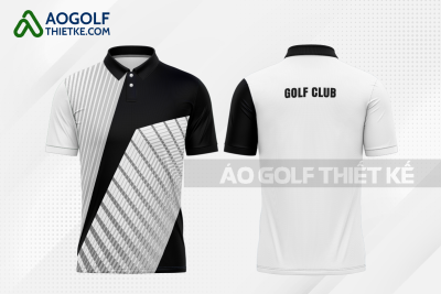 Mẫu áo golf nam CLB Điện Biên màu trắng tự thiết kế GF429
