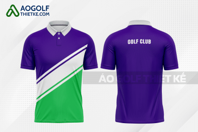 Mẫu áo golf nam CLB Đông Hà màu tím thiết kế uy tín GF444
