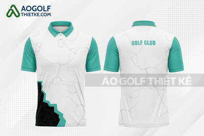 Mẫu áo polo golf CLB Bến Lức màu xanh ngọc thiết kế GF309