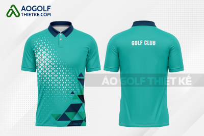 Mẫu áo polo golf CLB Càng Long màu xanh ngọc thiết kế uy tín GF354