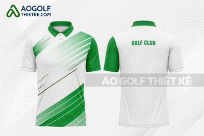 Mẫu áo polo golf CLB Châu Qùy màu xanh lá thiết kế nam GF369