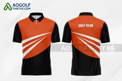 Mẫu áo thi đấu golf CLB Bình Đại màu cam thiết kế GF314