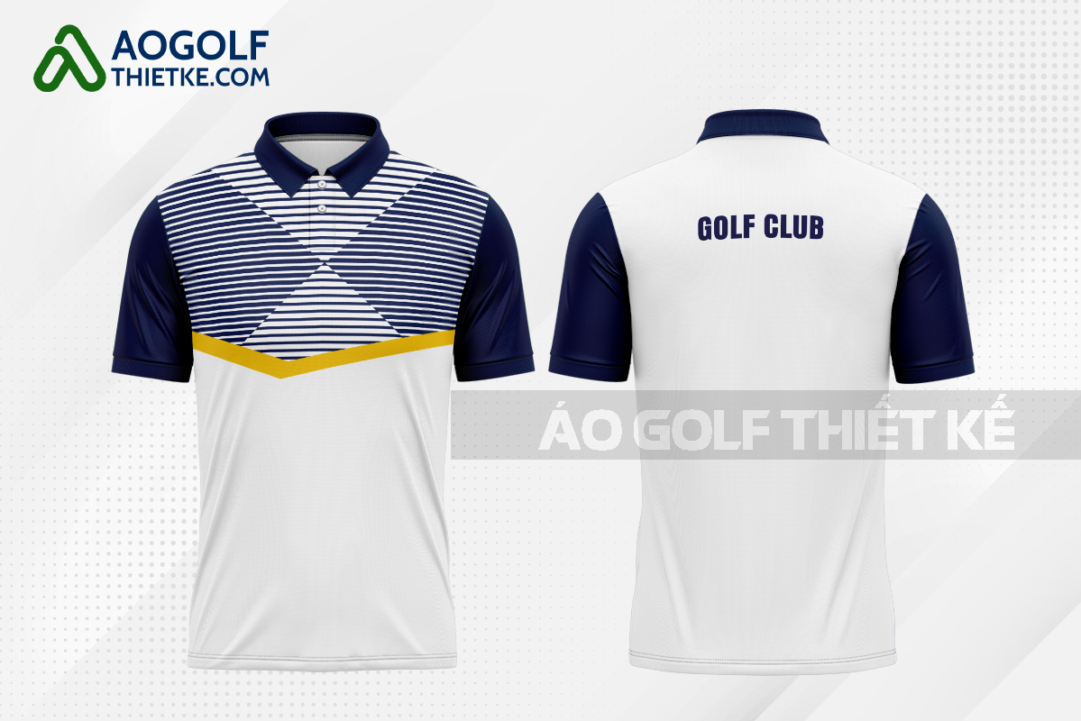 Mẫu áo thi đấu golf CLB Bù Đốp màu tím than thiết kế chất lượng GF329