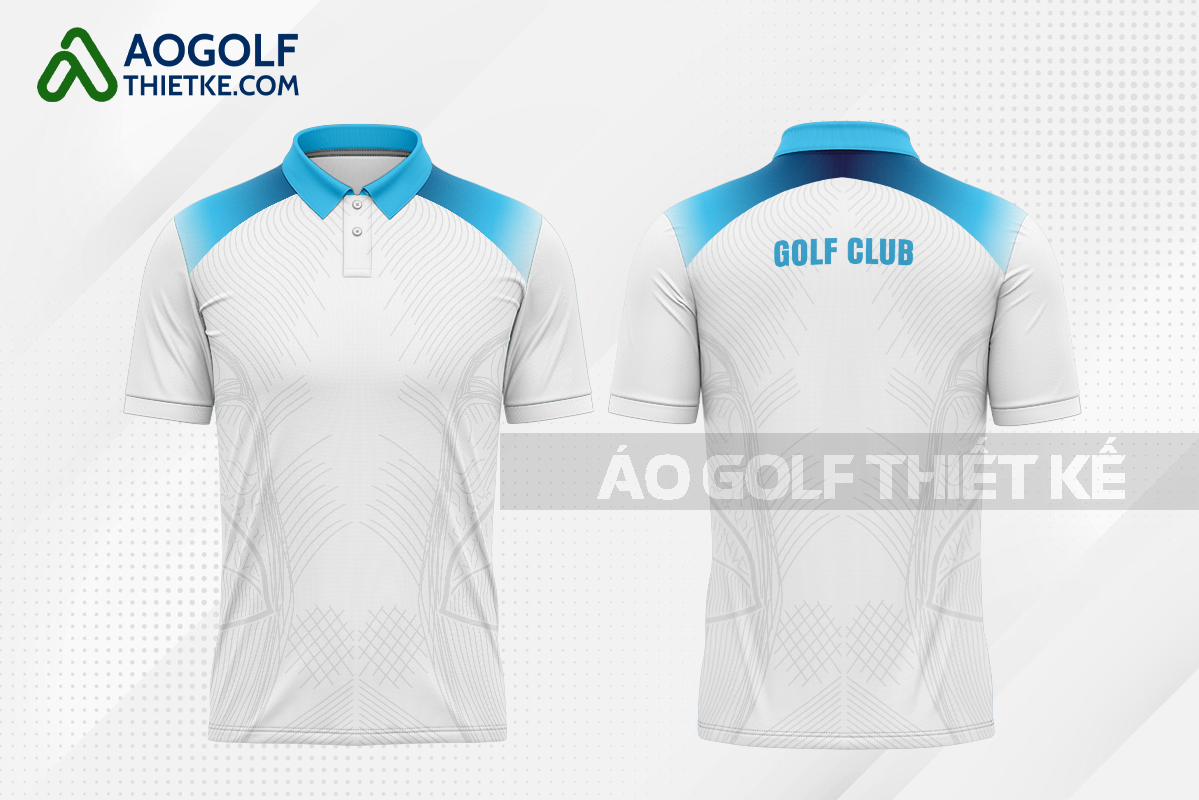 Mẫu áo thi đấu golf CLB Cam Lộ màu trắng thiết kế tốt nhất GF344