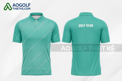 Mẫu áo thi đấu golf CLB Châu Vĩnh màu đen thiết kế lạ GF374