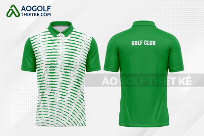 Mẫu áo thi đấu golf CLB Đăk Tô màu xanh lá thiết kế chất lượng GF419