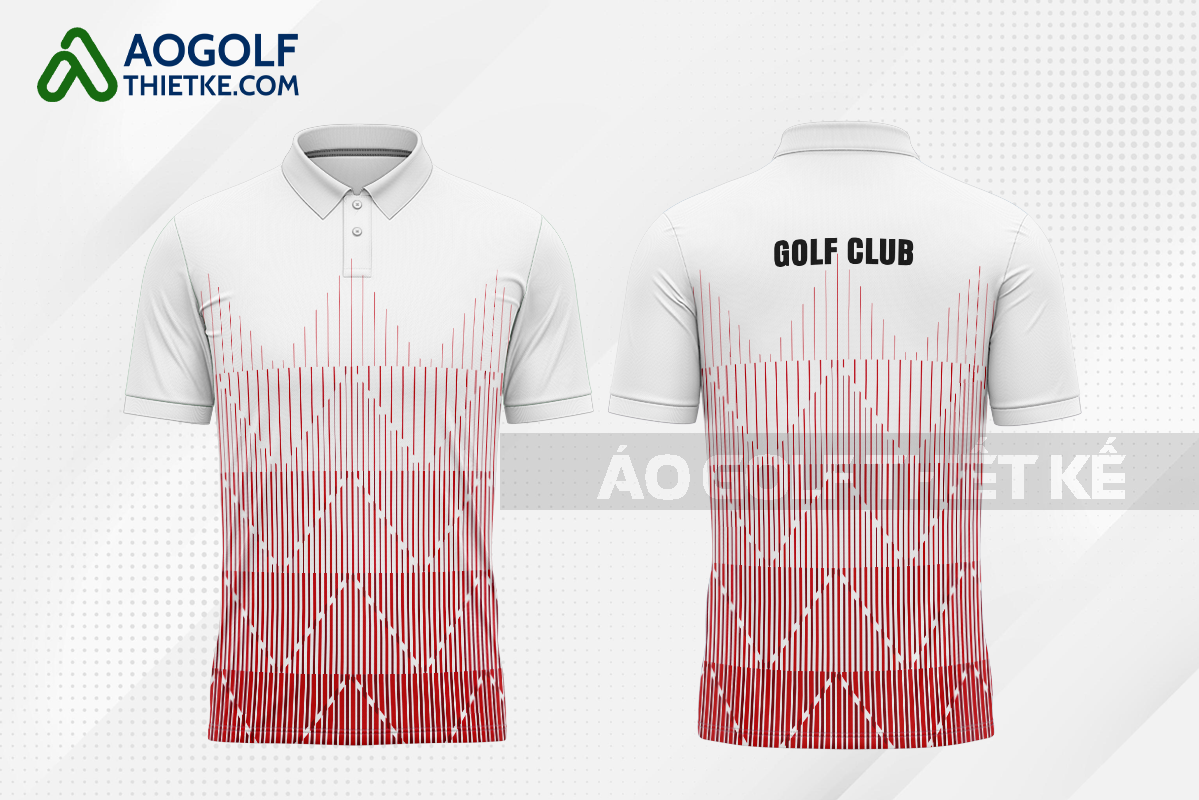 Mẫu áo thi đấu golf CLB Diên Khánh màu trắng thiết kế giá rẻ GF433