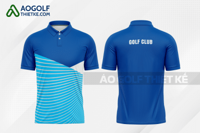 Mẫu áo thi đấu golf CLB Đông Hưng màu xanh biển thiết kế nữ GF448