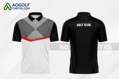 Mẫu áo thun golf CLB Cai Lậy màu đen thiết kế đẹp GF336